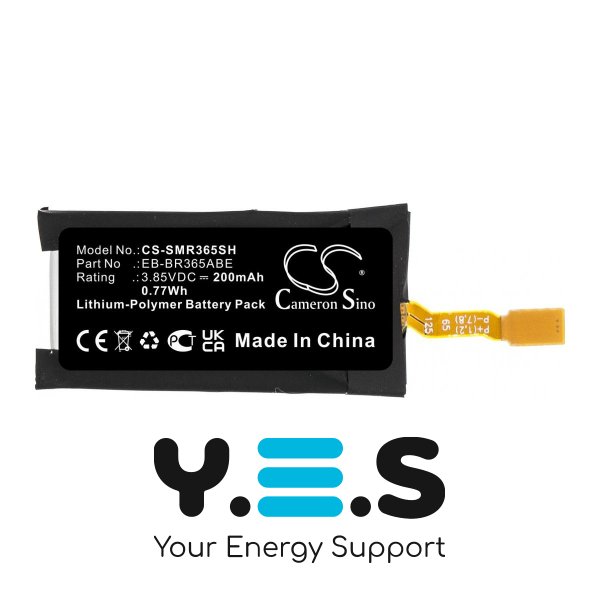 Батарея Cameron Sino EB-BR365ABE (CS-SMR365SH) для смарт-годинників Samsung Gear Fit 2 Pro SM-R365 (200 mAh) HPW-14531