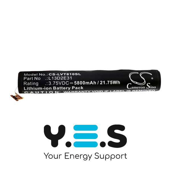 Батарея Cameron Sino L13D2E31 (CS-LVT810SL) для планшетів Lenovo Ideapad B6000 Yoga Tablet 8 (5800 mAh) HPW-14305