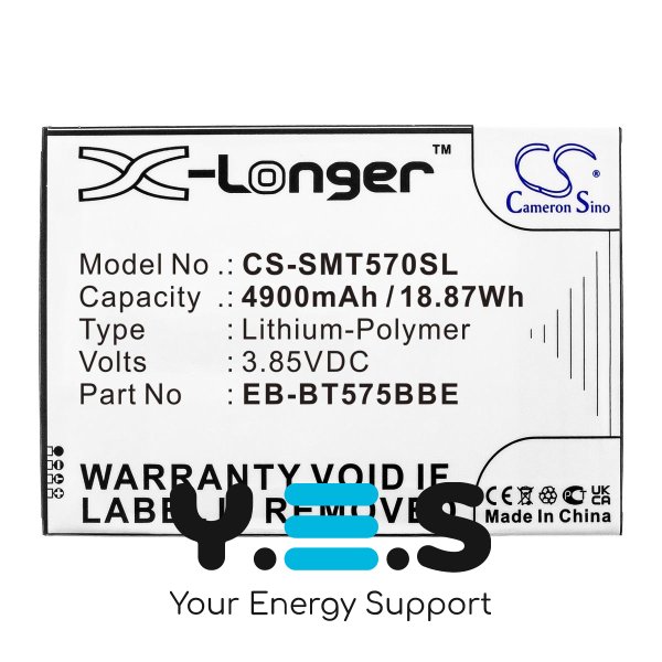 Акумулятор EB-BT575BBE для планшетів Samsung Galaxy Tab Active 3 8.0 (2020) (X-Longer) HPW-14868