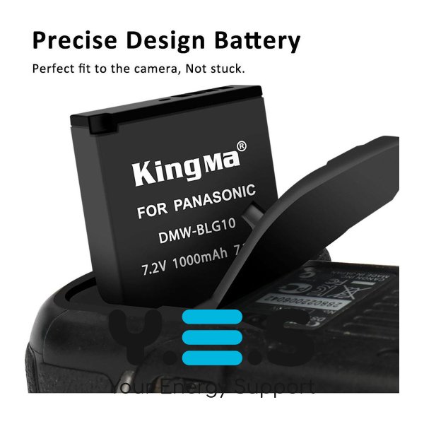 Батарея для фотоапарату Panasonic DMW-BLG10 (KingMa) 1000 mAh HPW-14161