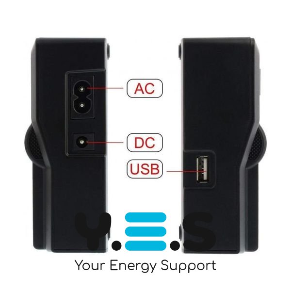 Зарядне на 2 батареї для Sony NP-FP30 NP-FP50 NP-FP70 NP-FP90 HPW-13362