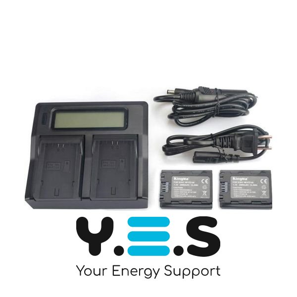 Інтелектуальний зарядний пристрій на 2 батареї (KingMa) для Sony NP-FZ100 HPW-13365