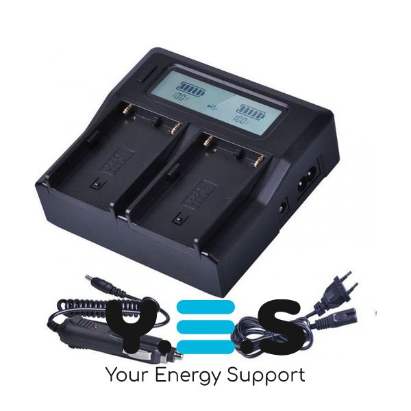 Інтелектуальний зарядний пристрій на 2 батареї (KingMa) для Canon BP-820 BP-828 HPW-13367