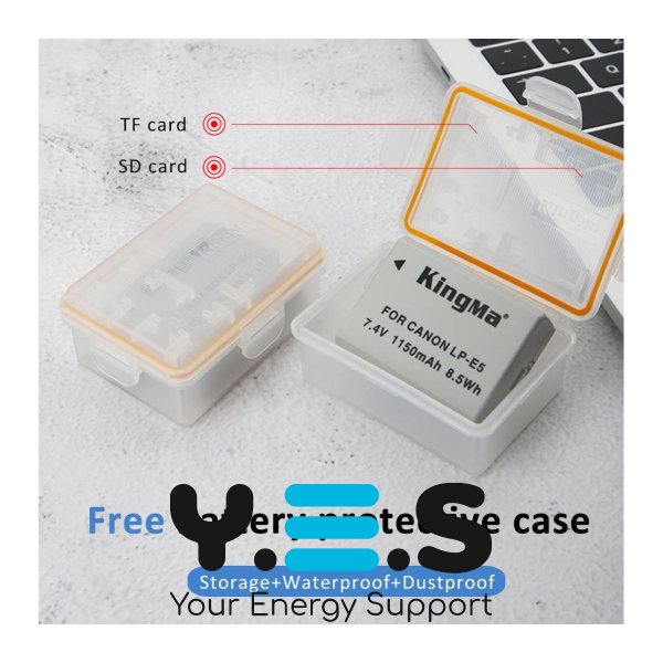 Батарея для фотоапарату Canon LP-E5 (KingMa) 1150 mAh HPW-14166