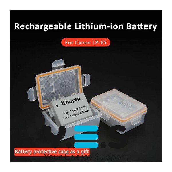 Батарея для фотоапарату Canon LP-E5 (KingMa) 1150 mAh HPW-14166