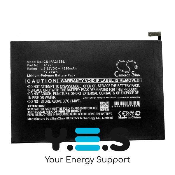 Батарея для планшету A1725 для Apple iPad Mini 5 (Cameron Sino) HPW-15024