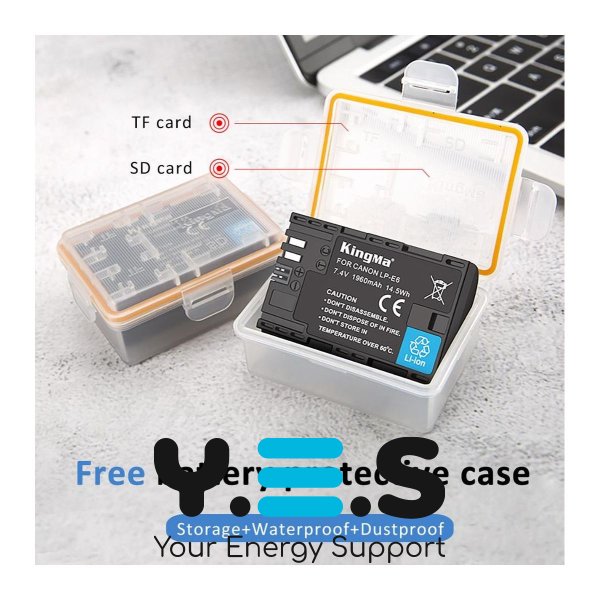 Батарея для фотоапарату Blackmagic LP-E6 (KingMa) 1960 mAh HPW-14545