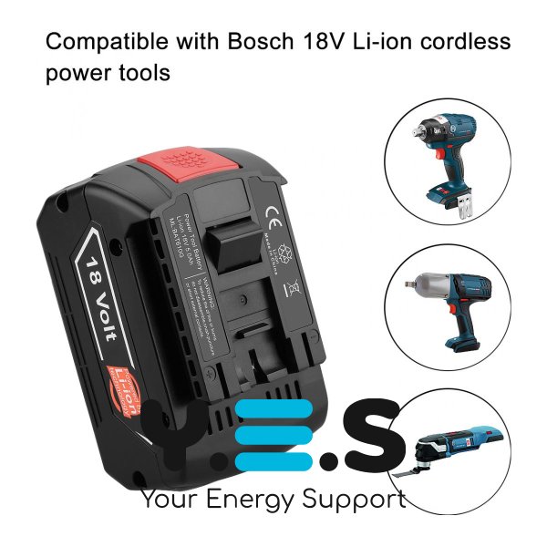Акумулятор BAT609 18V 3.0 Ah до електроінструменту BOSCH HPW-15197