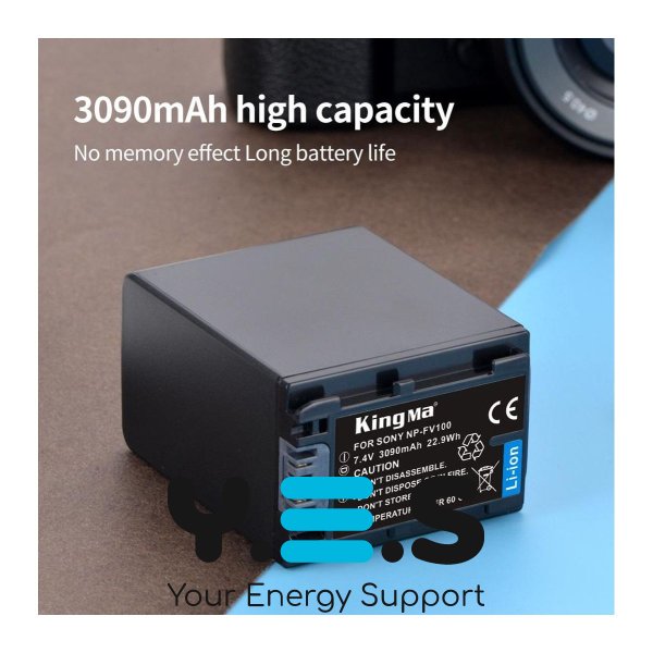 Батарея для фотоапарату Sony NP-FV100 (KingMa) 3090 mAh HPW-14172