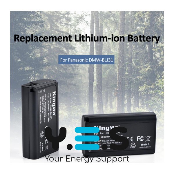 Батарея для фотоапарату Panasonic DMW-BLJ31 (KingMa) 2600 mAh HPW-14712