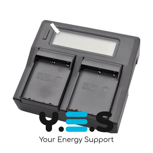 Інтелектуальний зарядний пристрій на 2 батареї (KingMa) для Olympus BLH-1 HPW-13344