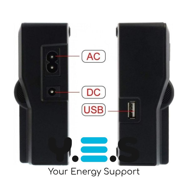 Інтелектуальний зарядний пристрій на 2 батареї (KingMa) для Panasonic DMW-BLK22 HPW-14458