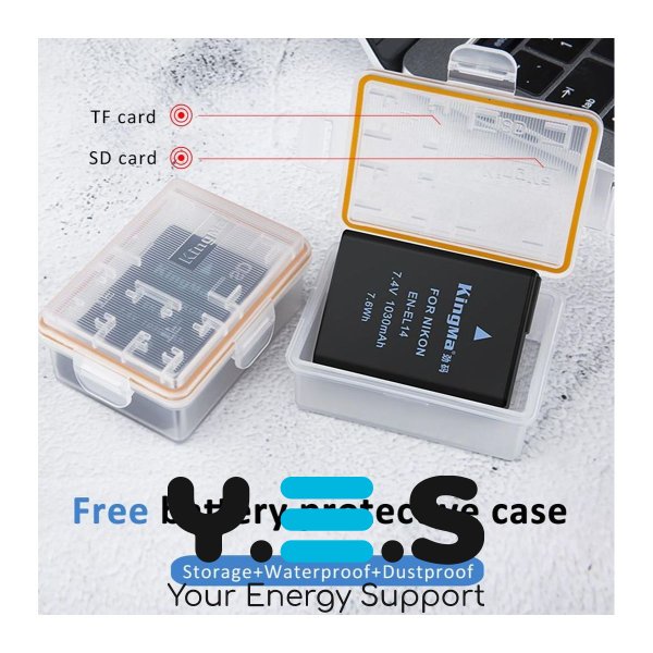 Батарея для фотоапарату Nikon EN-EL14 (KingMa) 1030 mAh HPW-14104