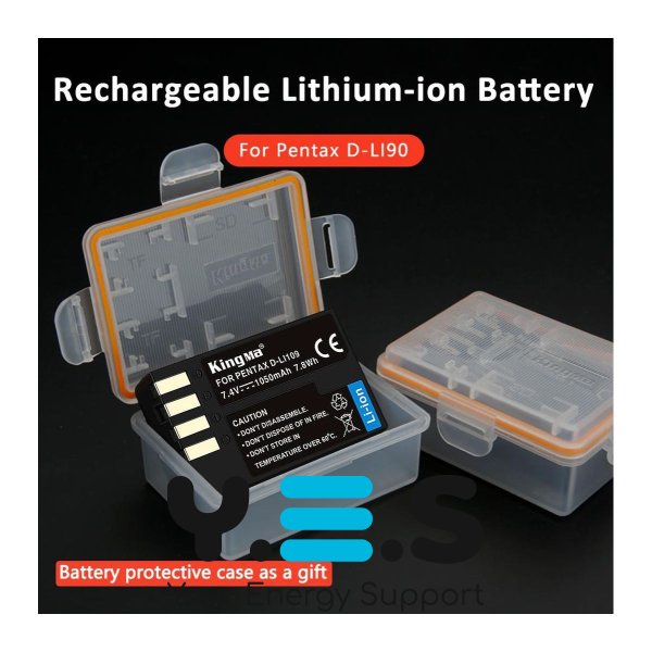 Батарея для фотоапарату Pentax D-LI109 (KingMa) 1050 mAh HPW-14159