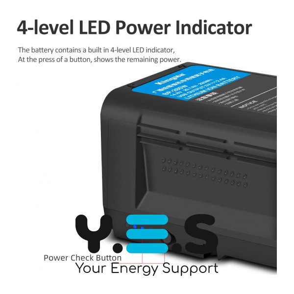 Акумулятор KingMa BP-285W V-Mount/V-Lock (285 Wh 14.8V 20100 mAh) для камер HPW-15125