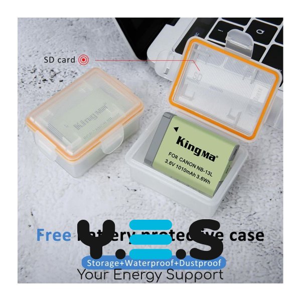 Батарея для фотоапарату Canon NB-13L (KingMa) 1010 mAh HPW-14170