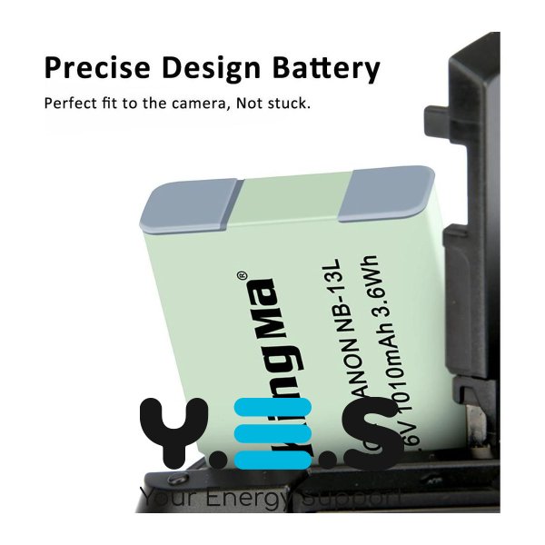 Батарея для фотоапарату Canon NB-13L (KingMa) 1010 mAh HPW-14170