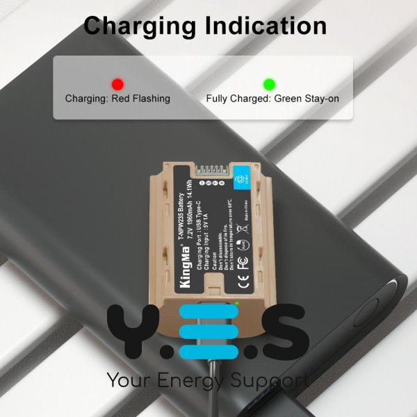 Батарея для фотоапарату Fujifilm NP-W235 USB-C (KingMa) 1960 mAh HPW-14742