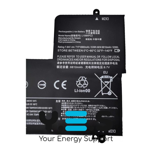 Батарея до ноутбуків Lenovo (L15M4PC2) Yoga 710-14 710-15 (Replacement ) HPW-15152