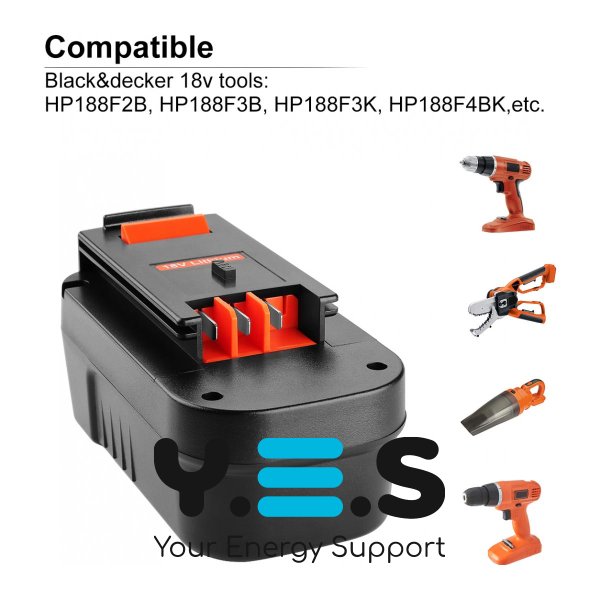 Акумулятор HPB18 18V 3.0 Ah до електроінструменту Black&Decker HPW-15209
