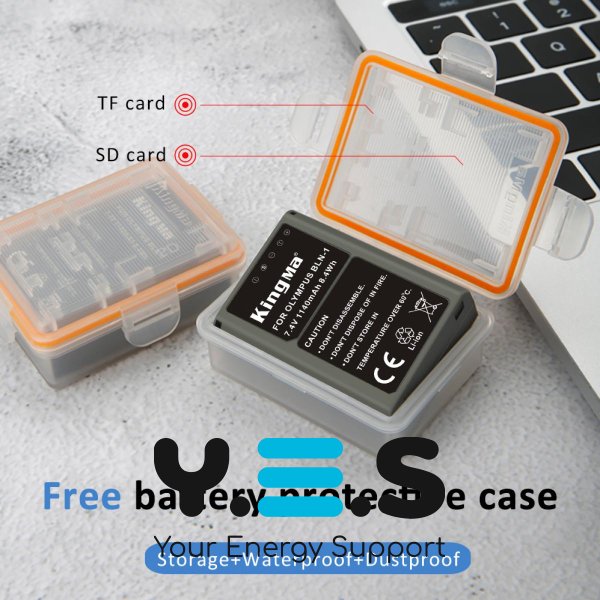 Батарея для фотоапарату  Olympus BLN-1 (KingMa) 1140 mAh HPW-11375