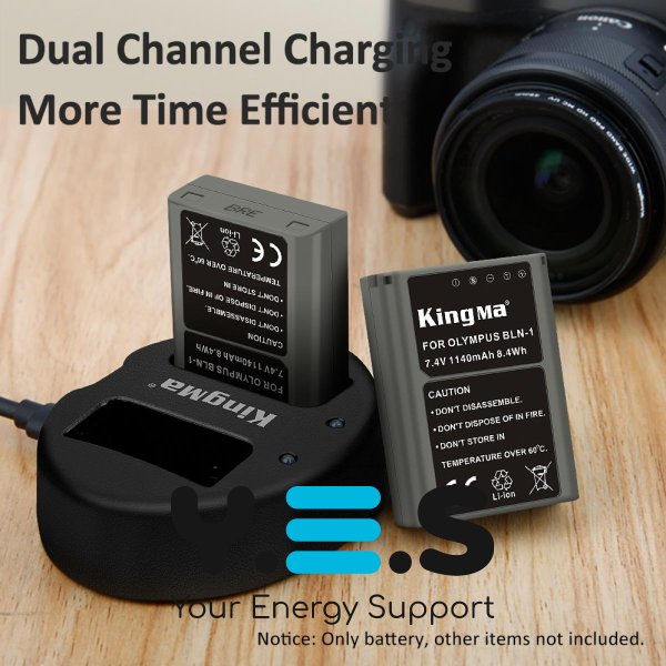 Батарея для фотоапарату  Olympus BLN-1 (KingMa) 1140 mAh HPW-11375