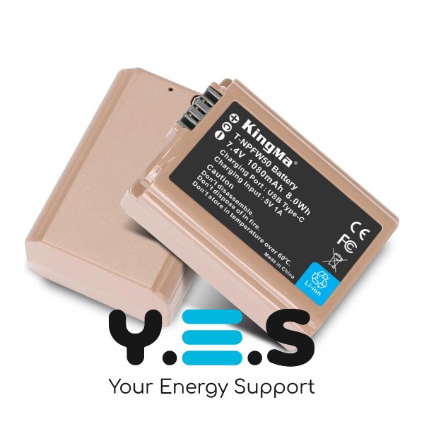 Батарея для фотоапарату Sony NP-FW50 USB-C (KingMa) 1080 mAh HPW-14743