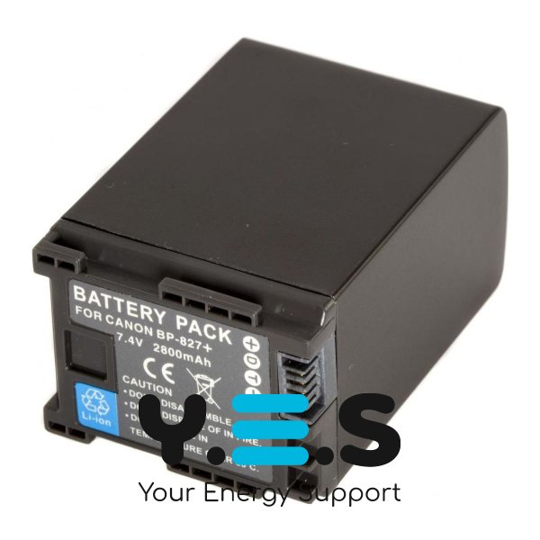 Батарея для фото-камер Canon BP-827 (MultiplePower) 2670 mAh HPW-10097