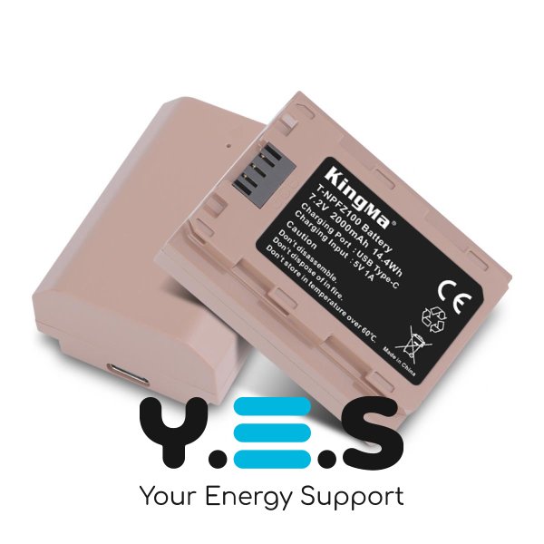 Батарея для фотоапарату Sony NP-FZ100 USB-C (KingMa) 2000 mAh HPW-14666