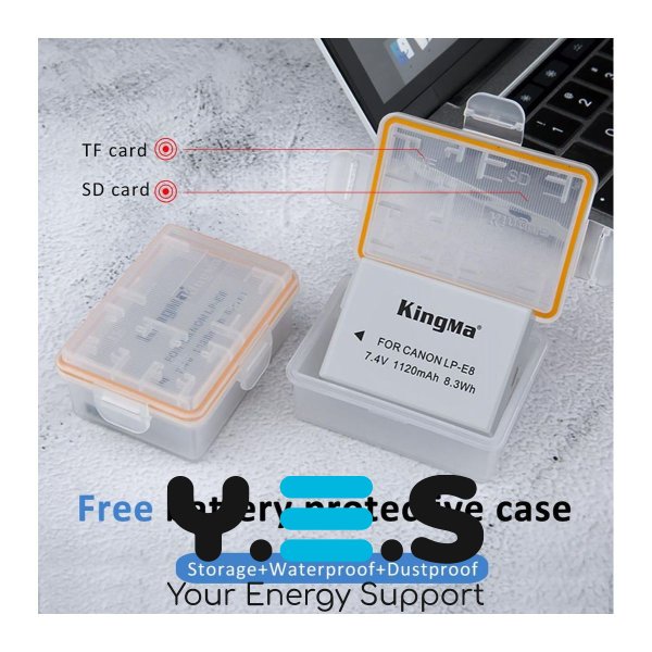 Батарея для фотоапарату Canon LP-E8 (KingMa) 1120 mAh HPW-14168