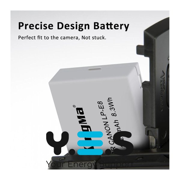 Батарея для фотоапарату Canon LP-E8 (KingMa) 1120 mAh HPW-14168