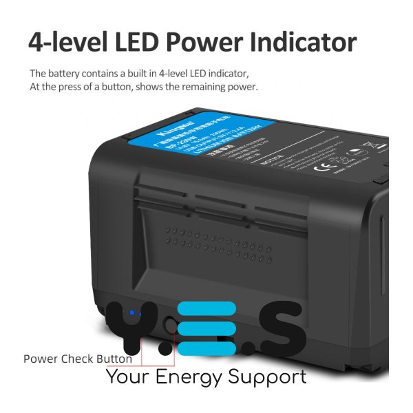 Акумулятор KingMa BP-230W V-Mount/V-Lock (230 Wh 14.8V 15600 mAh) для камер HPW-15124