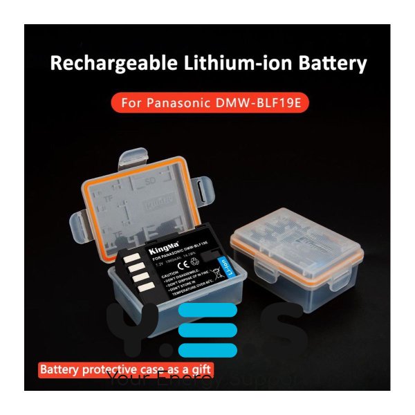 Батарея для фотоапарату Panasonic DMW-BLF19E (KingMa) 1960 mAh HPW-14162