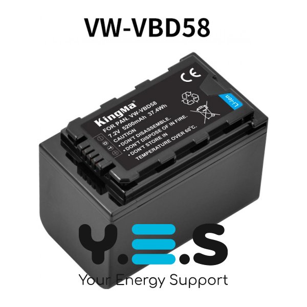 Батарея для фотоапарату Panasonic VW-VBD58 (KingMa) 5200 mAh HPW-14714