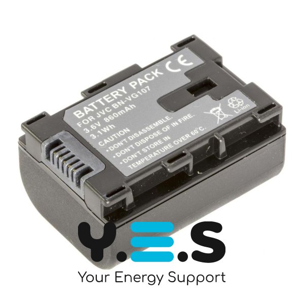 Батарея для фото-камер JVC BN-VG107U (MultiplePower) 860 mAh HPW-11895