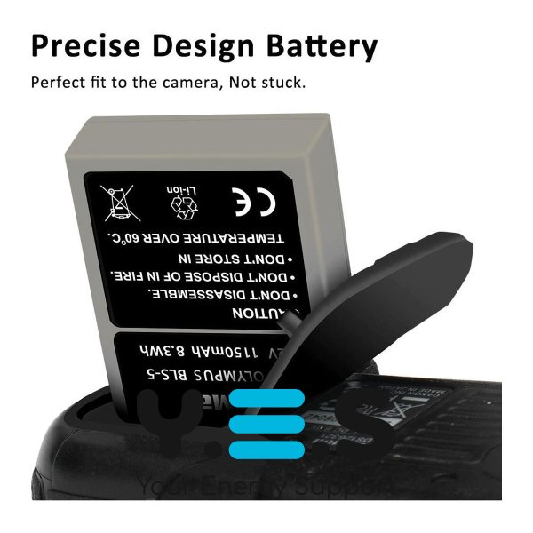 Батарея для фотоапарату Olympus BLS-5 (KingMa) 1150 mAh HPW-14116