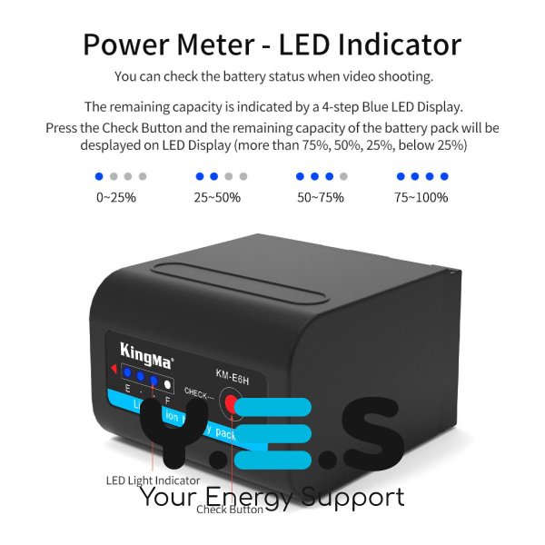 Батарея для фотоапаратуZ CAM KM-E6 (KingMa) 6000 mAh HPW-14537