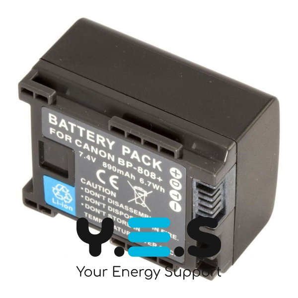 Батарея для фото-камер Canon BP-808 (MultiplePower) 890 mAh HPW-10094