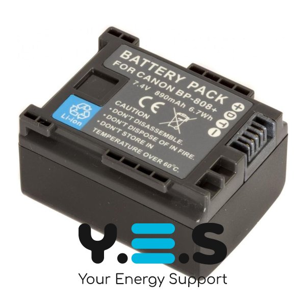 Батарея для фото-камер Canon BP-808 (MultiplePower) 890 mAh HPW-10094