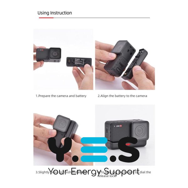 Акумулятор для камеры Insta IS360RB (KingMa) 1200 mAh HPW-14125