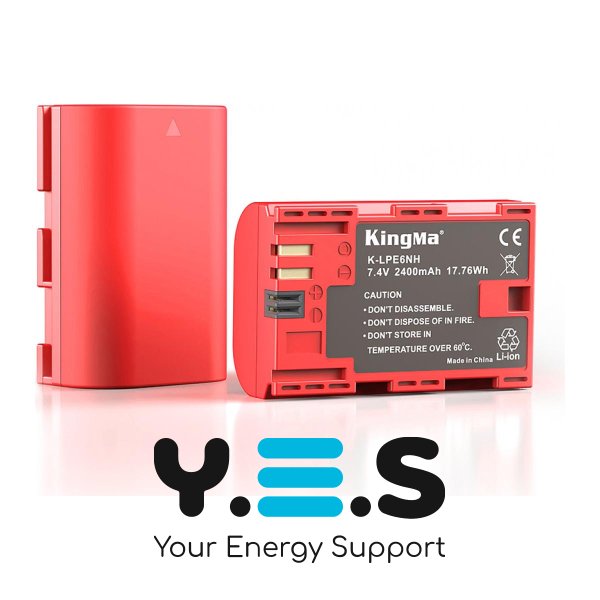 Батарея для фотоапарату Canon LP-E6NH (KingMa) 2400 mAh HPW-14668