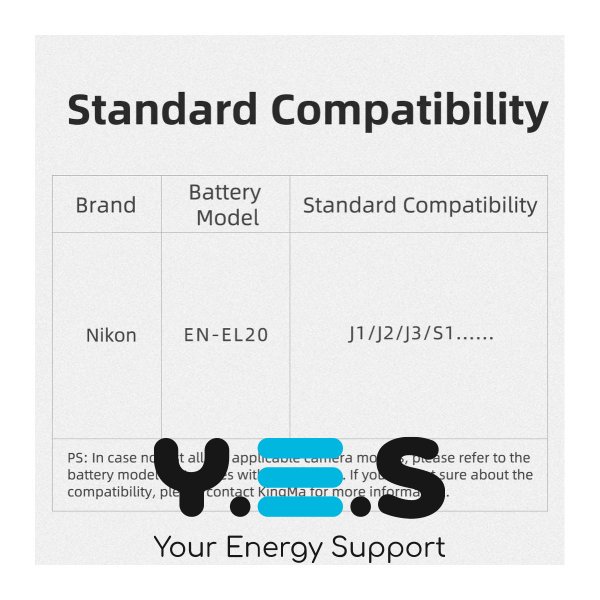 Батарея для фотоапарату Nikon EN-EL20 (KingMa) 850 mAh HPW-14440
