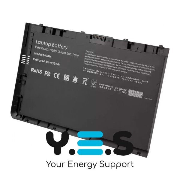 Батарея до ноутбуків HP (BT04XL) EliteBook Folio 9470m 9480m (Replacement ) HPW-15136