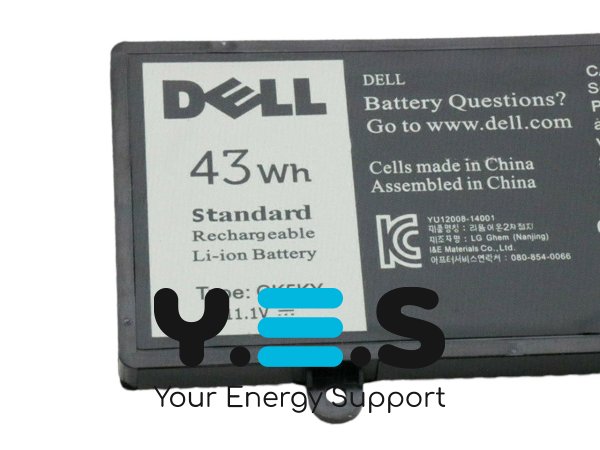 Батарея (оригінал) для Dell Inspiron: 3147 3148 3152 3153 3157 3158 7347 7348 7352 7353 7359 7558 7568 GK5KY 04K8YH 11.1V 3800mAh (43Wh)