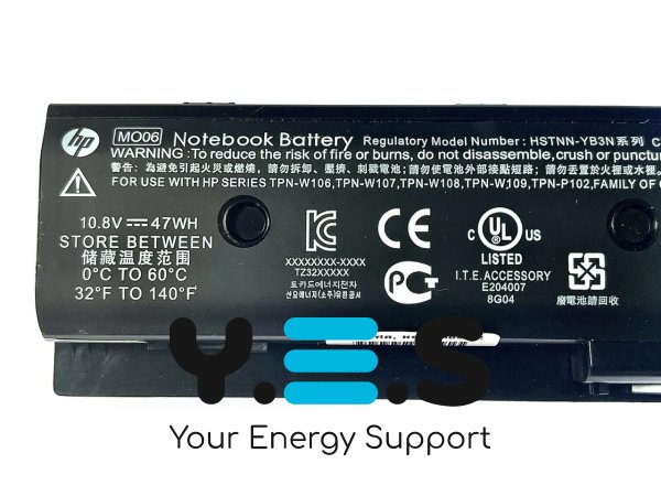 Батарея (оригінал) для  HP DV4-5000 DV6-7000 DV7-7000 M6-1000 MO06 10.8V 4400mAh (47Wh)