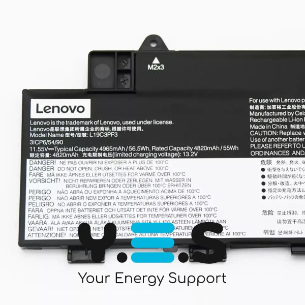 Батарея (оригінал) для  Lenovo IdeaPad 5-14ARE05 5-14IIL05 5-14ALC05 5-14ITL05  L19C3PF3 L19M3PF3 11.55V 4965mAh (56.5Wh)