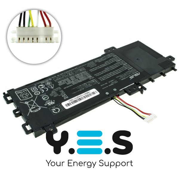 Батарея (оригінал) для ASUS X512UA, X512UB, X512UF B21N1818 (версія-1) 7.6V 4110 mAh 32Wh