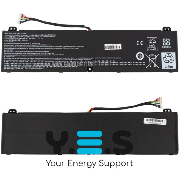 Батарея для Acer Predator: PT516-51, PT516-51s AP20BHU 15.2 6570mAh