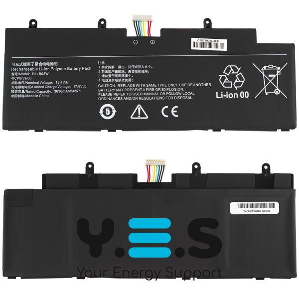 Батарея для Xiaomi NoteBook Pro, RedmiBook Pro 14 R14B02W 15.4V 3636mAh 56Wh