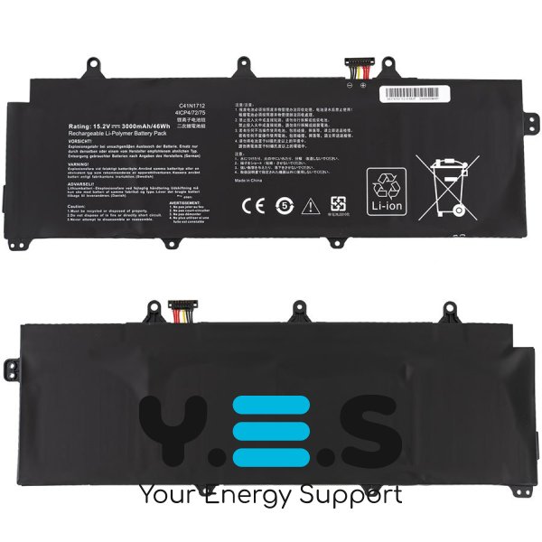 Батарея для ASUS Zephyrus: GX501VI, GX501VIK, GX501VSK C41N1712 15.4V 3000mAh